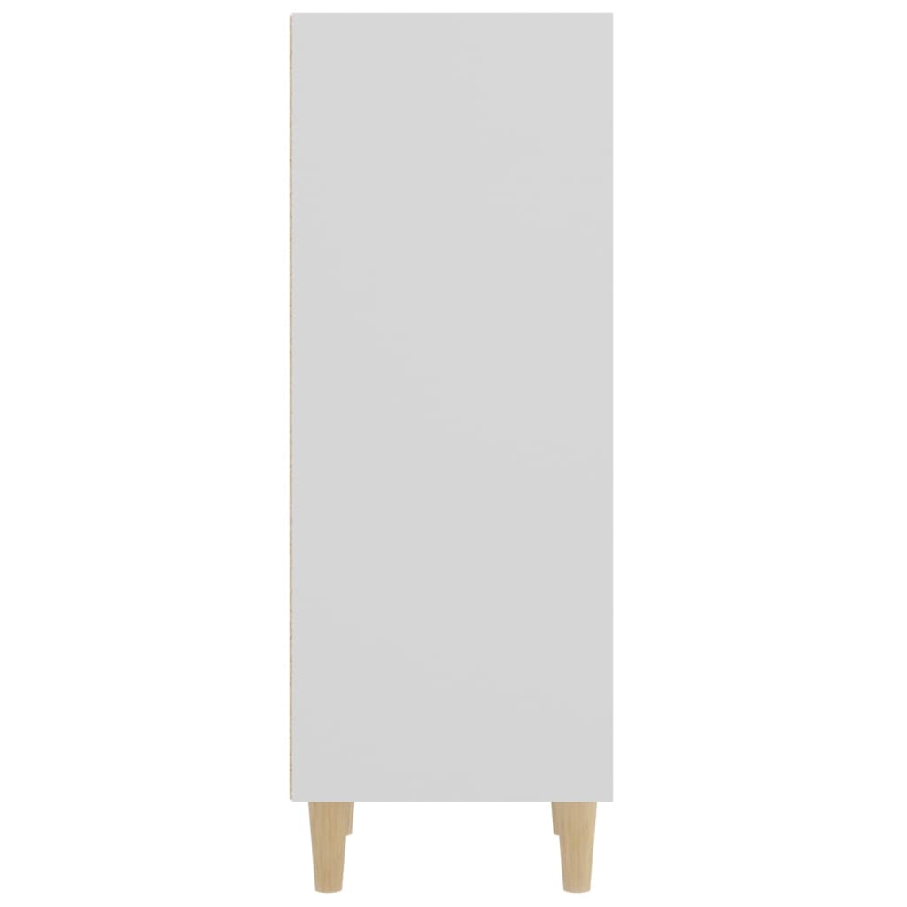 vidaXL Aparador de madera contrachapada blanco 34,5x32,5x90 cm