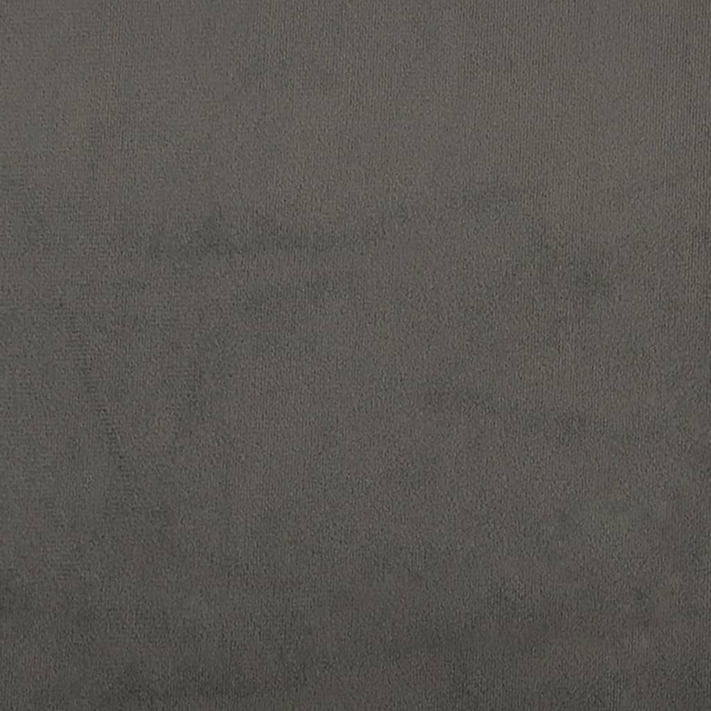 vidaXL Cabecero de terciopelo gris oscuro 83x16x78/88 cm