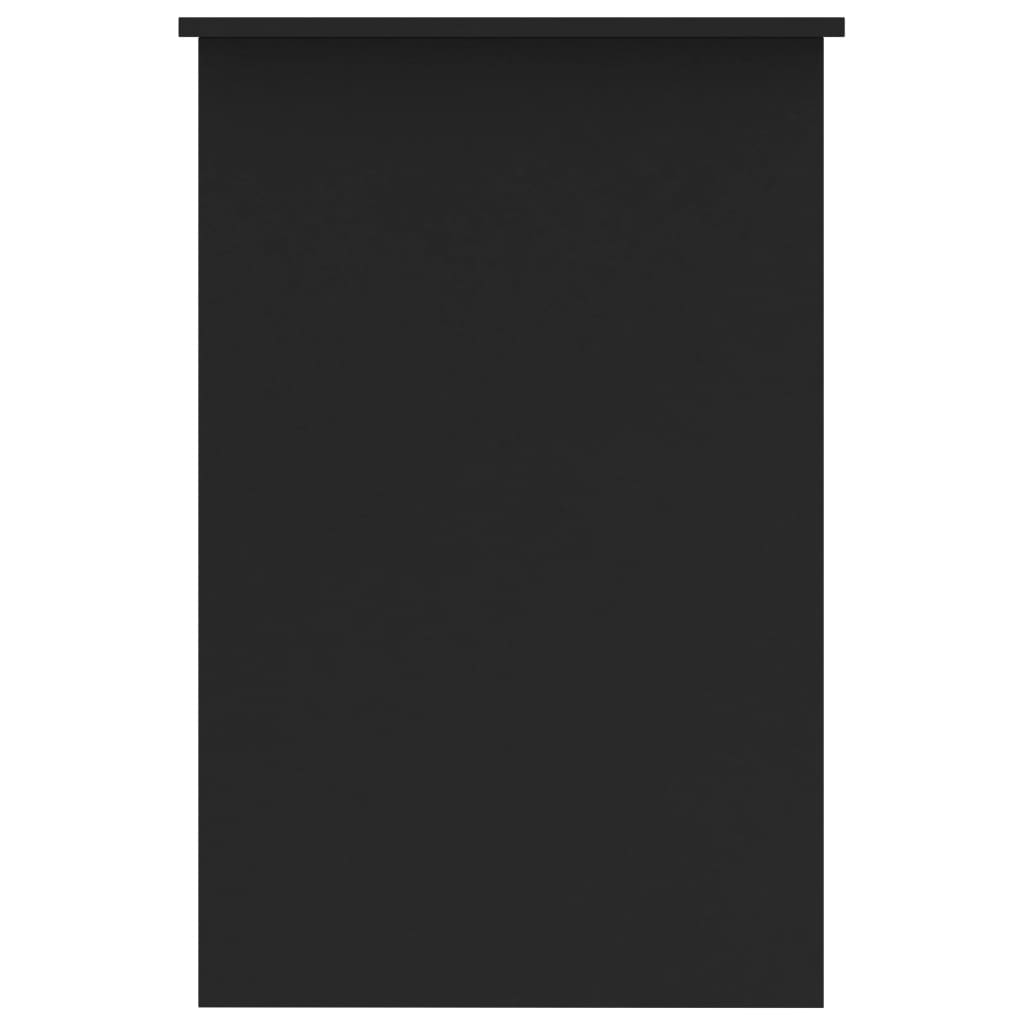 vidaXL Escritorio de aglomerado negro 100x50x76 cm