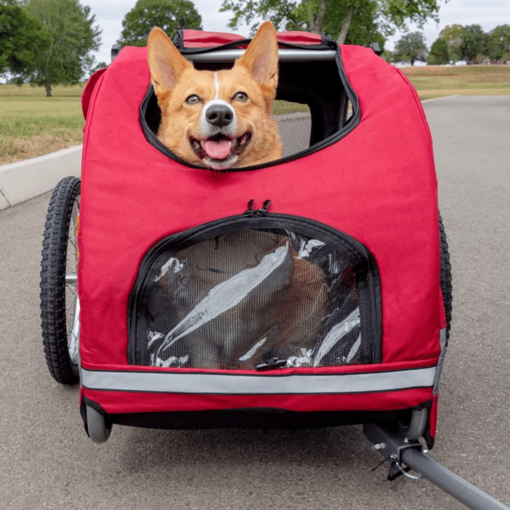 PetSafe Remolque de bicicleta para perros Happy Ride M rojo