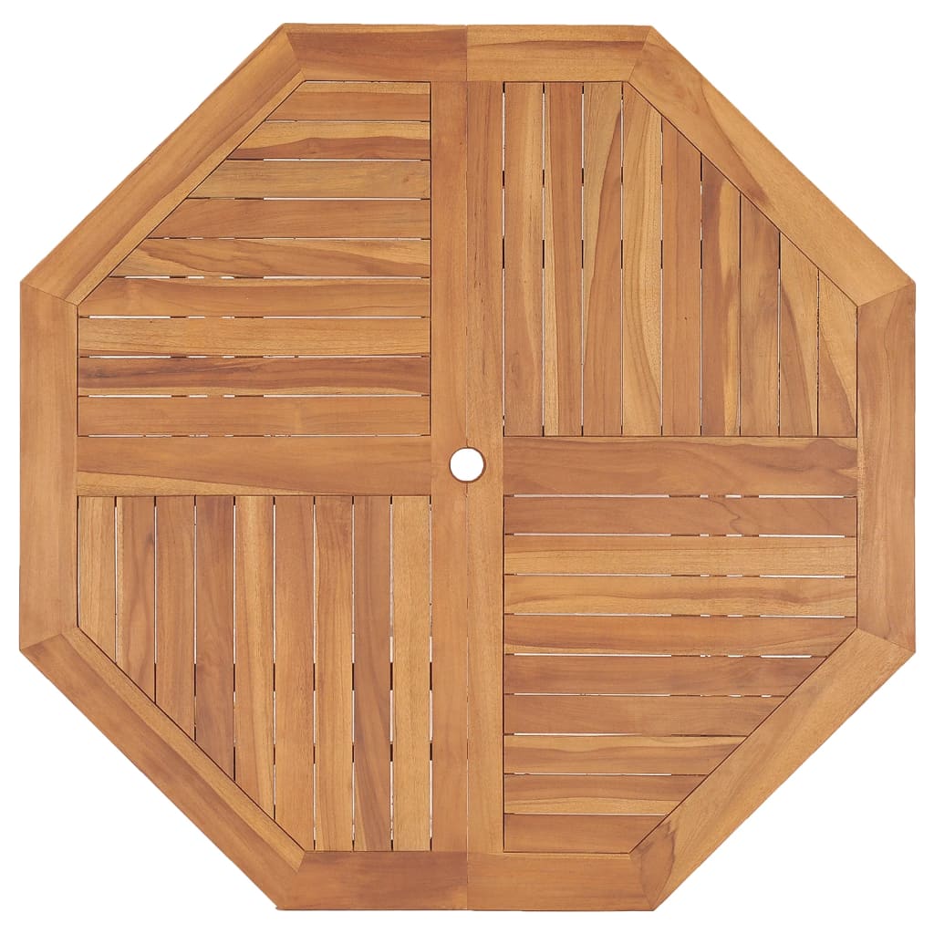 vidaXL Mesa de comedor de jardín madera maciza de teca 110x110x75 cm