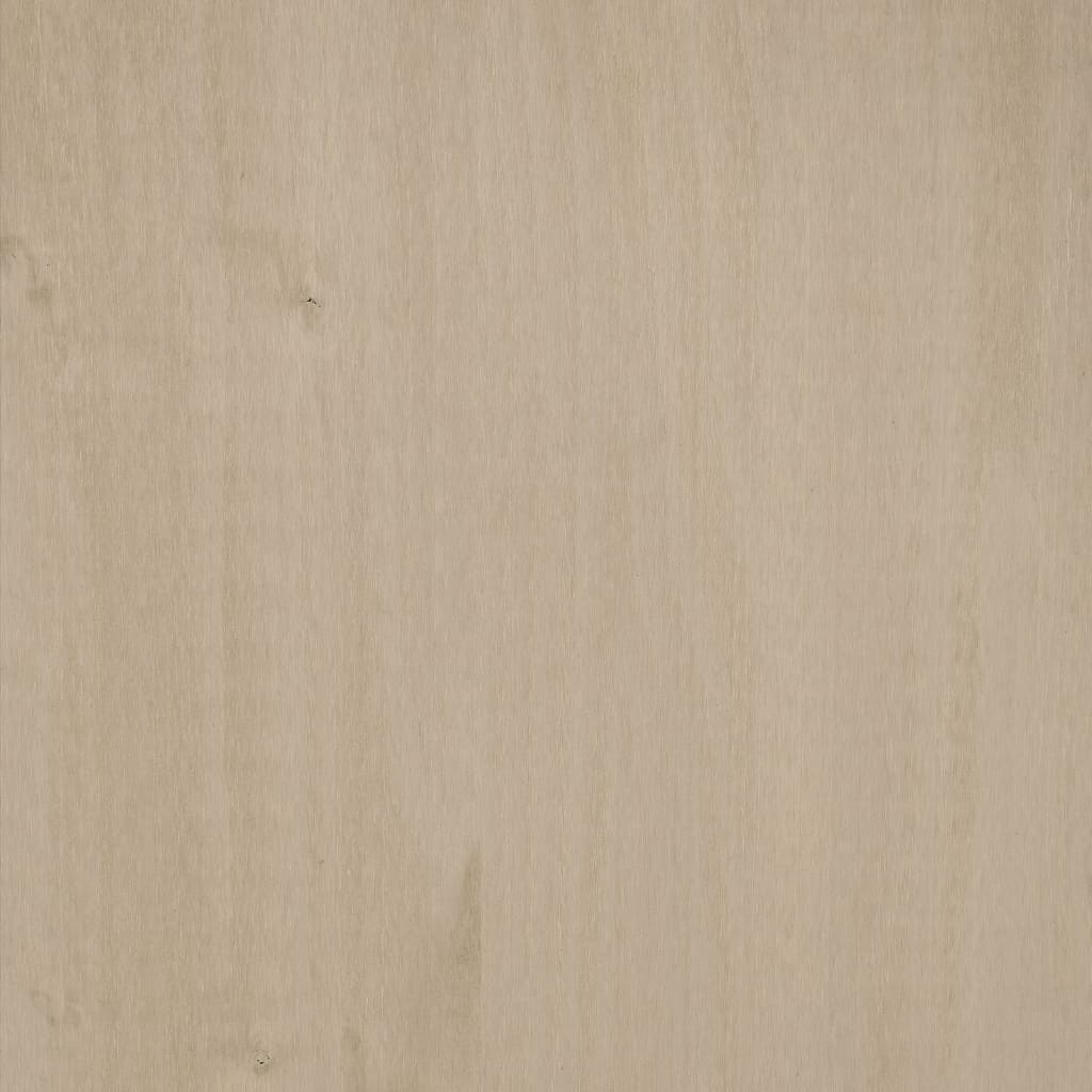 vidaXL Escritorio HAMAR madera de pino maciza marrón miel 110x40x75 cm