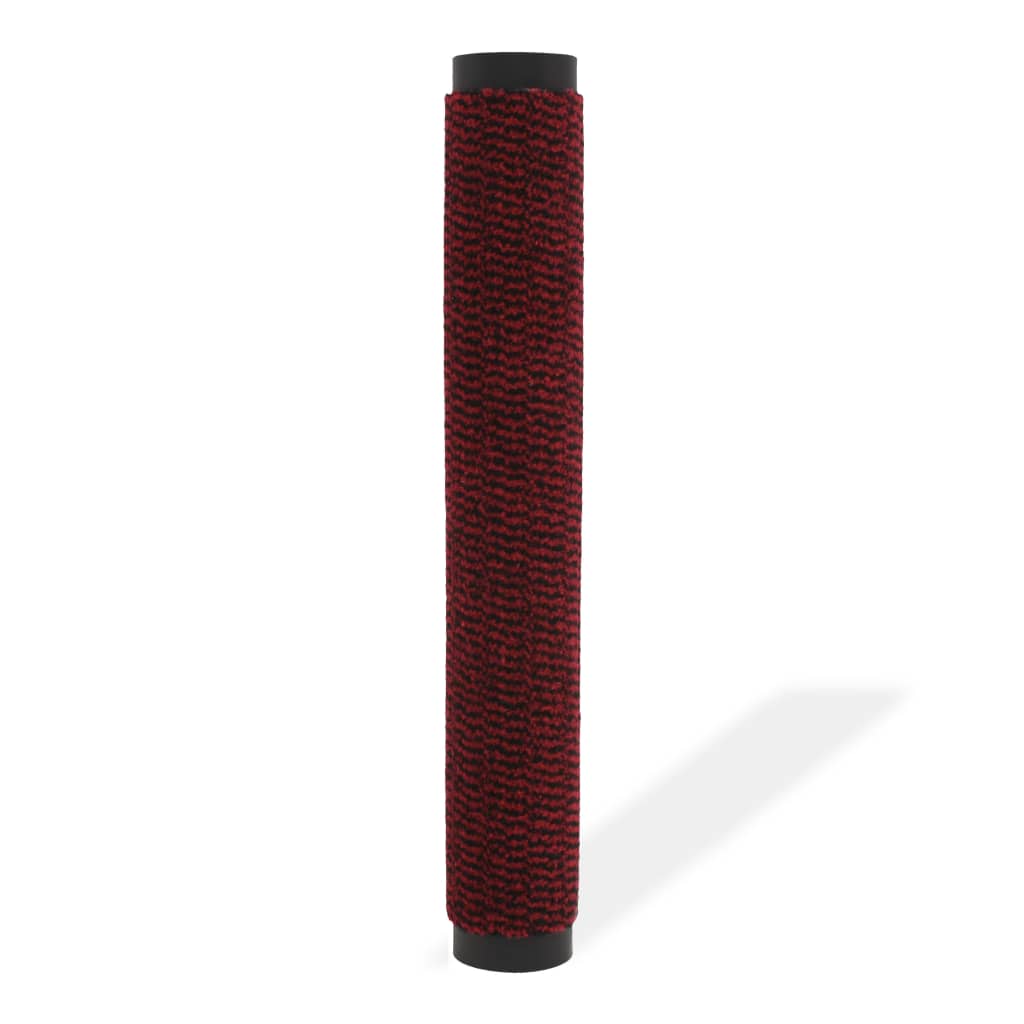 vidaXL Alfombra de entrada rectangular de nudo 60x90 cm roja