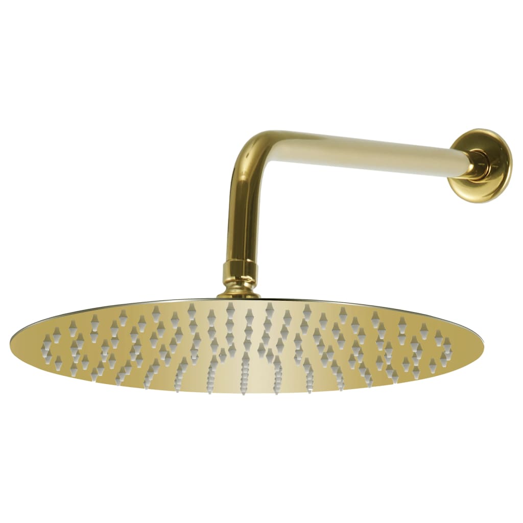 vidaXL Sistema de ducha acero inoxidable 201 dorado