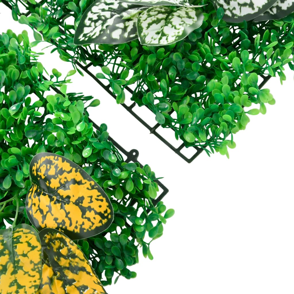  vidaXL Valla de plantas artificiales 6 uds verde 40x60 cm