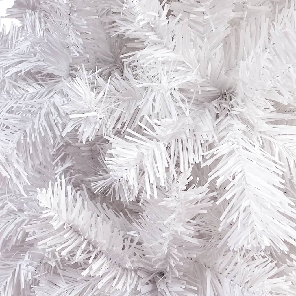 vidaXL Árbol de Navidad delgado blanco 240 cm