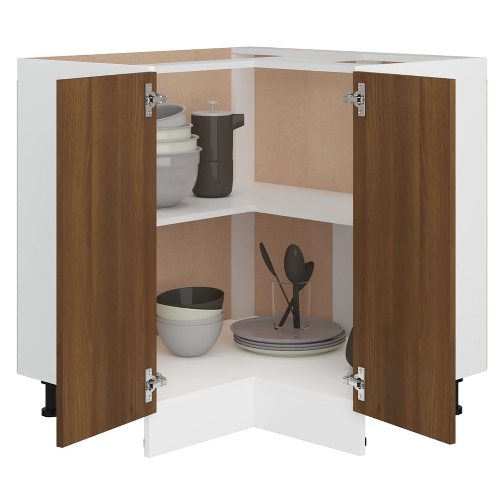 vidaXL Armario de cocina madera de ingeniería marrón 75,5x75,5x80,5cm
