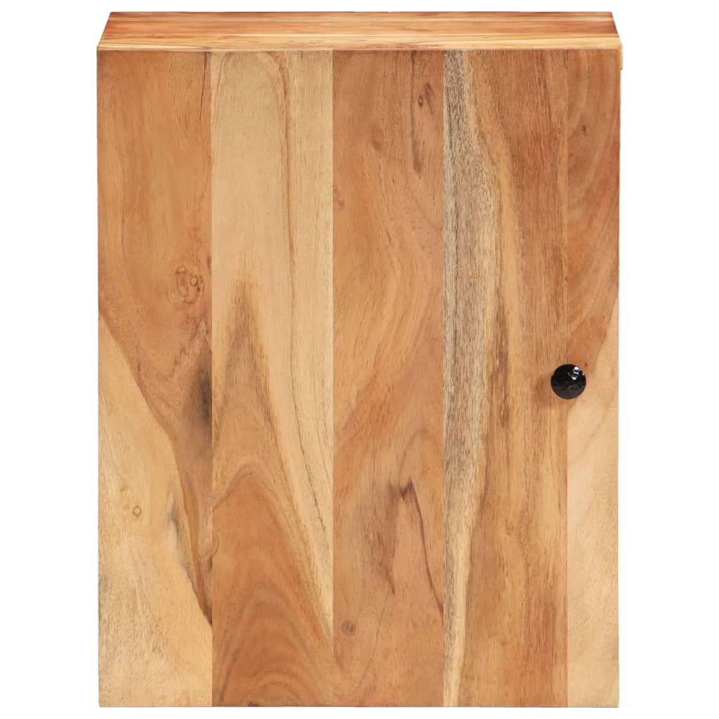 vidaXL Armario de baño de pared madera maciza de acacia 38x33x48 cm