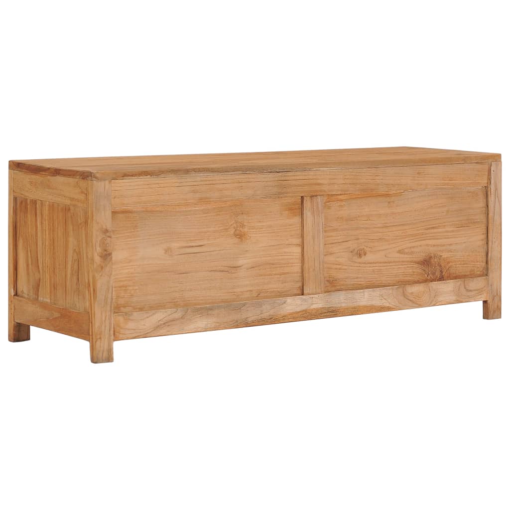 vidaXL Mueble de TV madera maciza de teca 100x30x35 cm