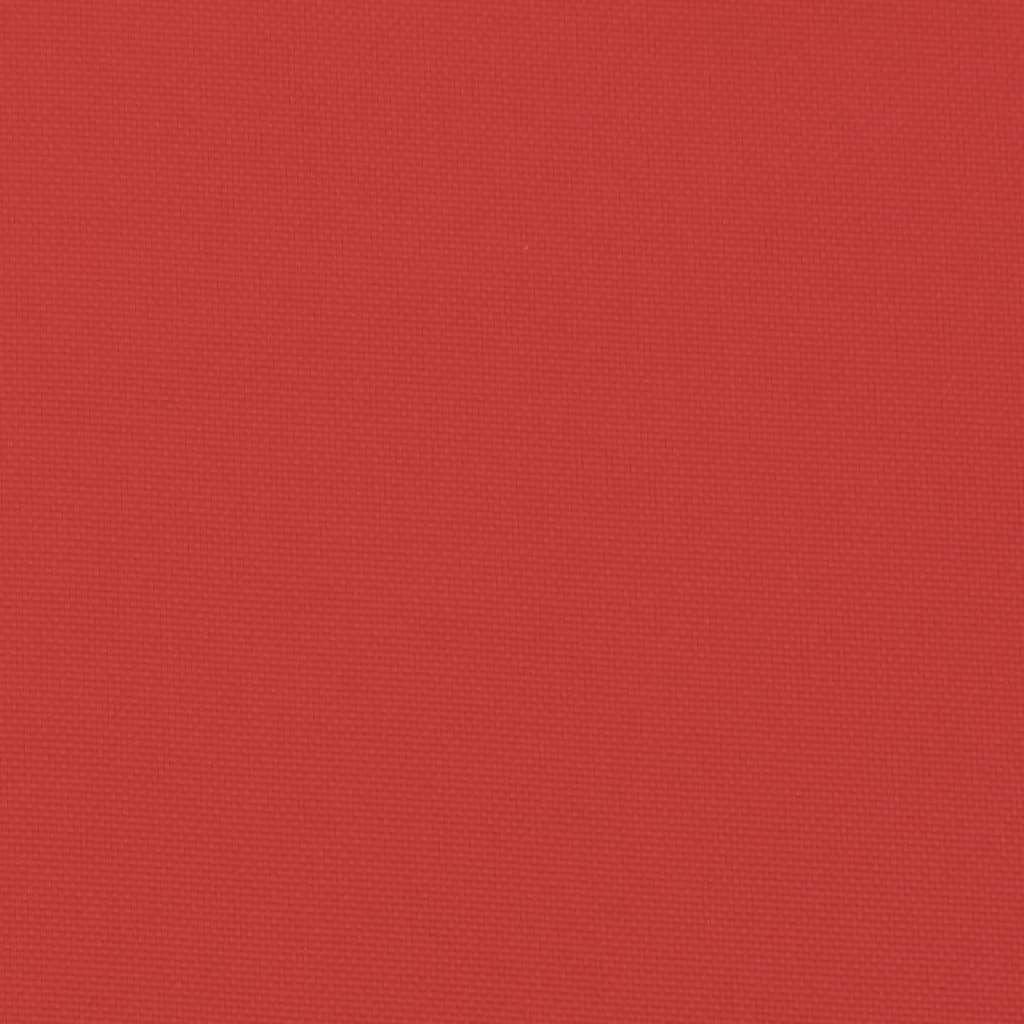 vidaXL Cojines de banco de jardín 2 uds tela Oxford rojo 100x50x7 cm