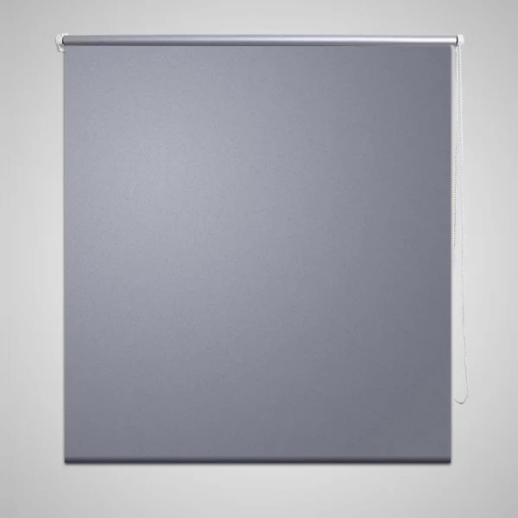 vidaXL Persiana estor opaco enrollable gris 160x175 cm