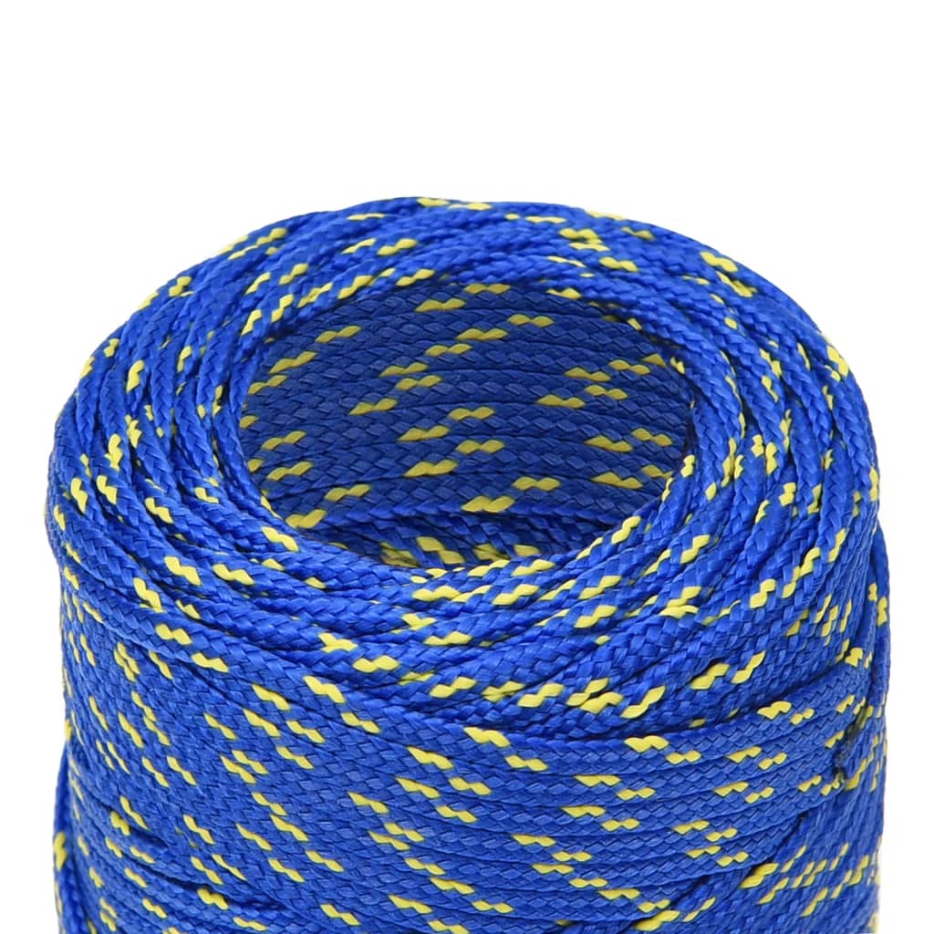 vidaXL Cuerda de barco polipropileno azul 2 mm 25 m