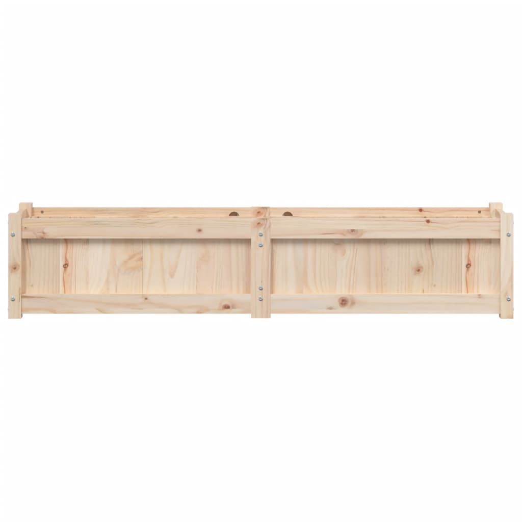 vidaXL Jardinera de madera maciza de pino 150x31x31 cm