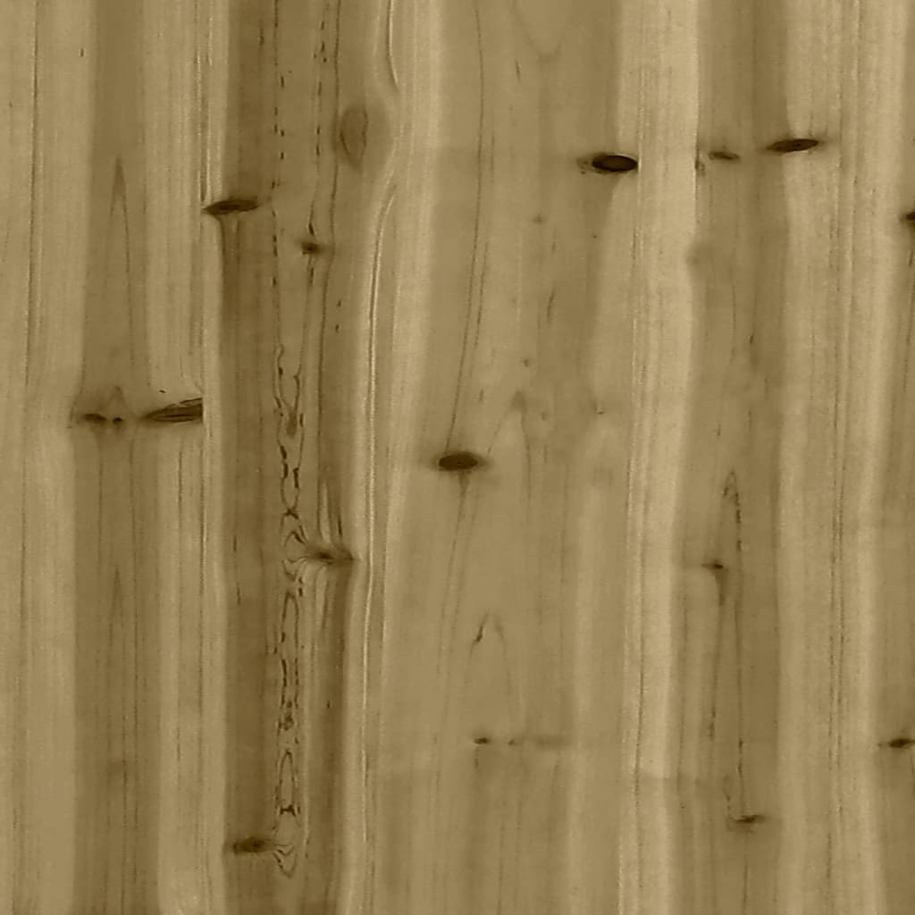 vidaXL Jardinera con patas madera de pino impregnada 110x31x70 cm