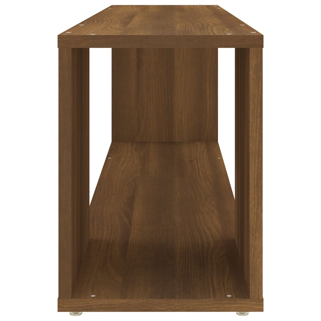 vidaXL Mueble para TV madera contrachapada roble marrón 100x24x32 cm
