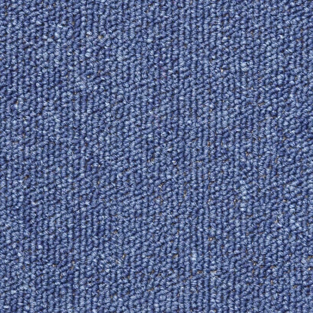 vidaXL Alfombrillas de escalera 15 unidades azul 56x17x3 cm