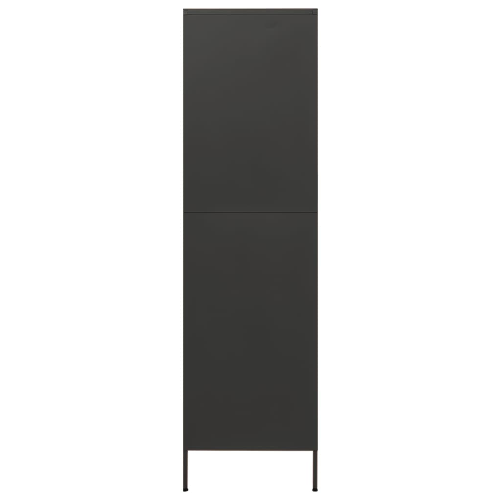 vidaXL Armario de acero gris antracita 90x50x180 cm