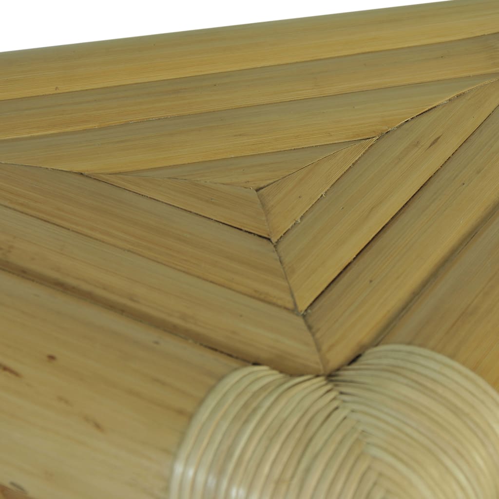 vidaXL Mesitas de noche de bambú natural 2 unidades 60x60x40 cm