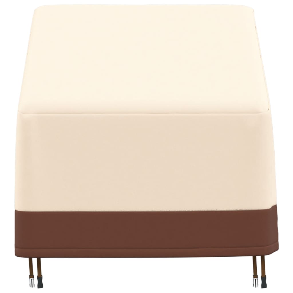 vidaXL Cubierta para sillón de jardín Oxford 600D beige 79x97x48/74 cm