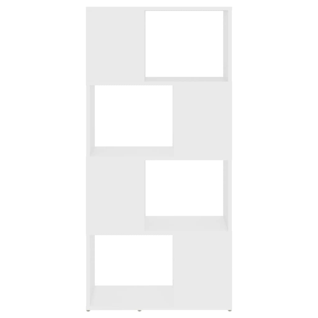 vidaXL Estantería divisor de espacios aglomerado blanco 60x24x124,5 cm