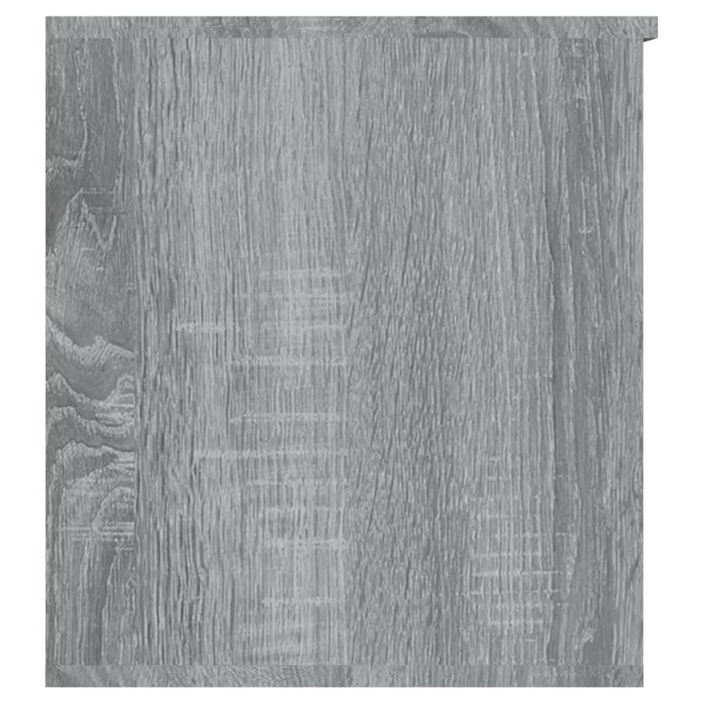 vidaXL Baúl de almacenaje madera contrachapada gris Sonoma 84x42x46 cm