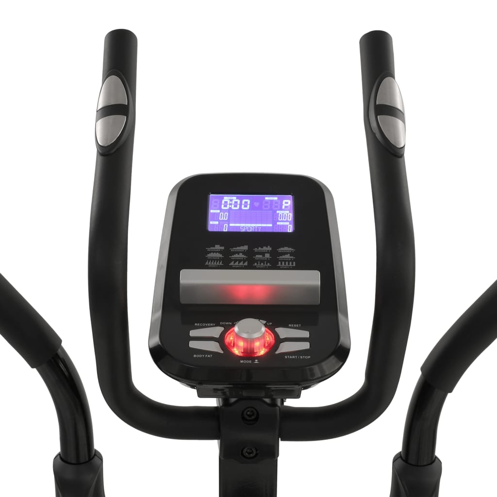 vidaXL Bicicleta elíptica magnética con pulsómetro programable XL