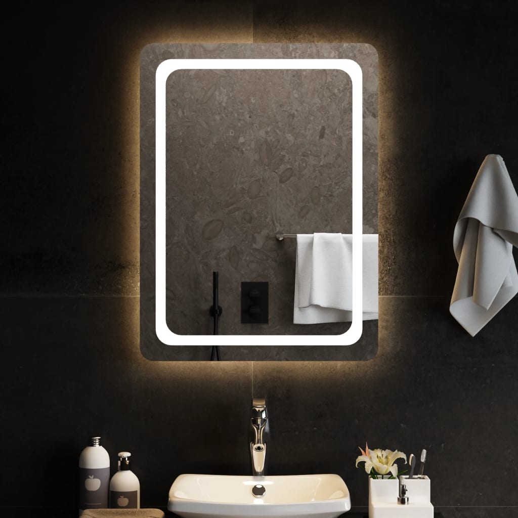 vidaXL Espejo de baño con LED 60x80 cm