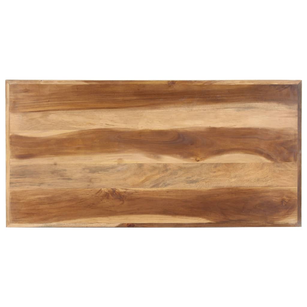 vidaXL Mesa de comedor de madera acacia acabado miel 120x60x75 cm