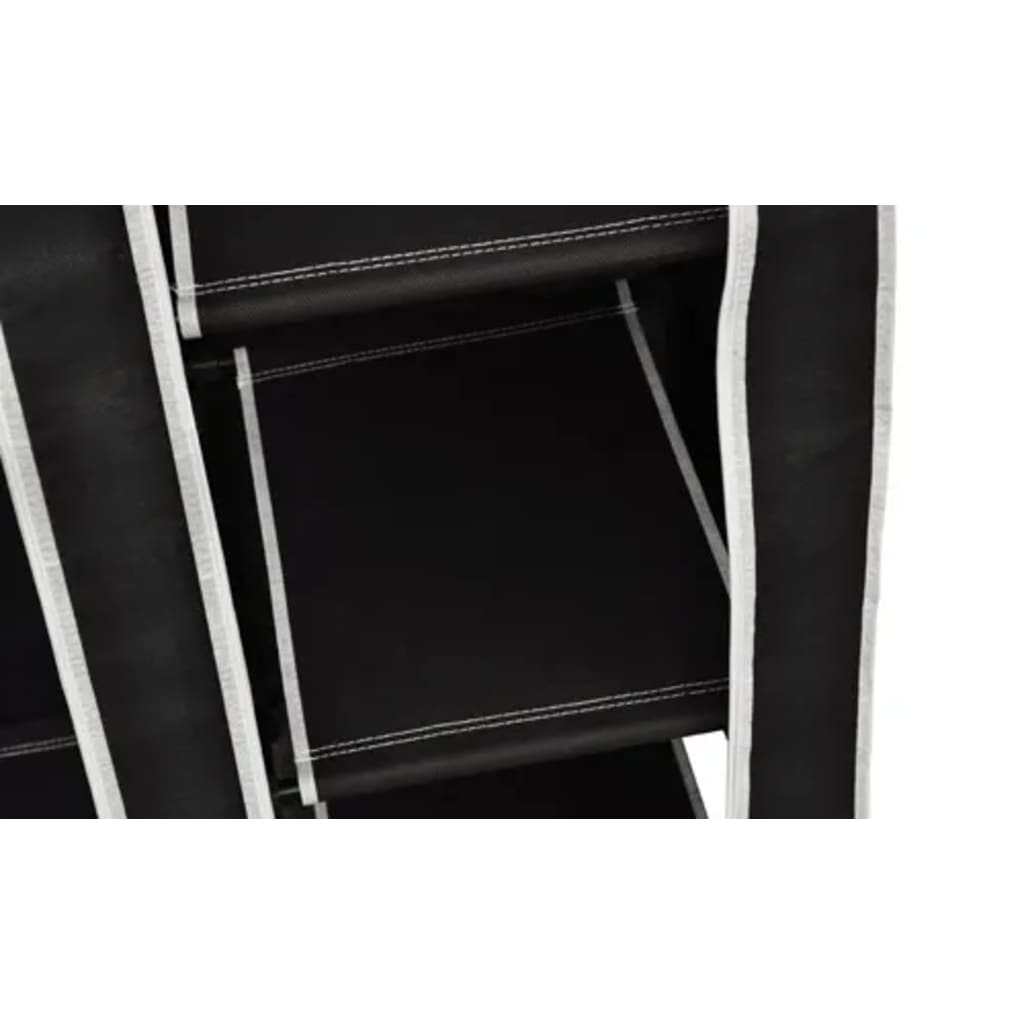 vidaXL Armario plegable 110x45x175 cm negro