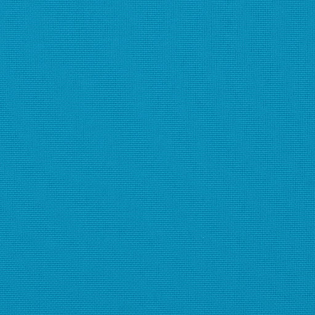 vidaXL Cojines de banco de jardín 2 uds azul claro 150x50x7 cm