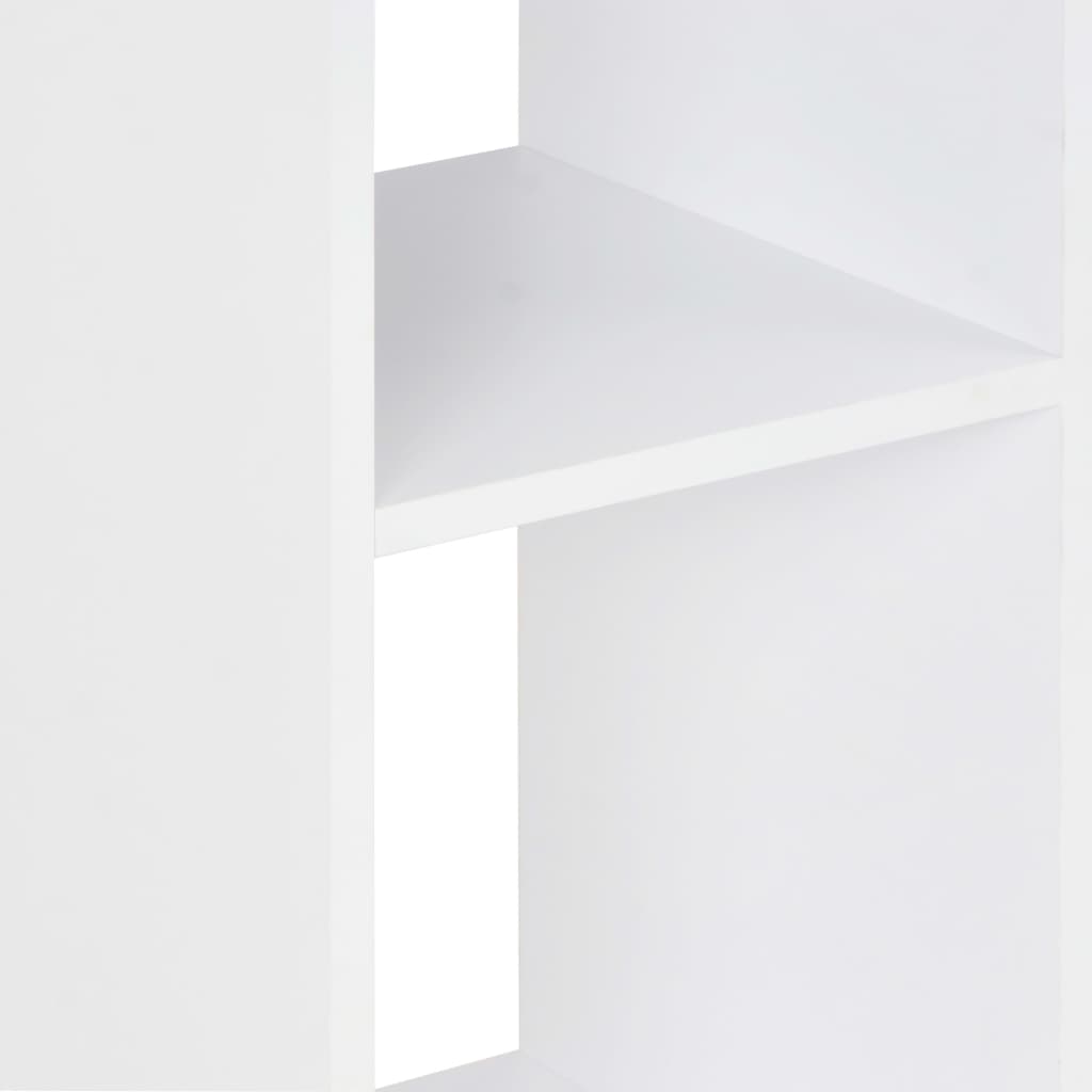 vidaXL Mesa de bar color blanco y roble Sonoma 60x60x110 cm