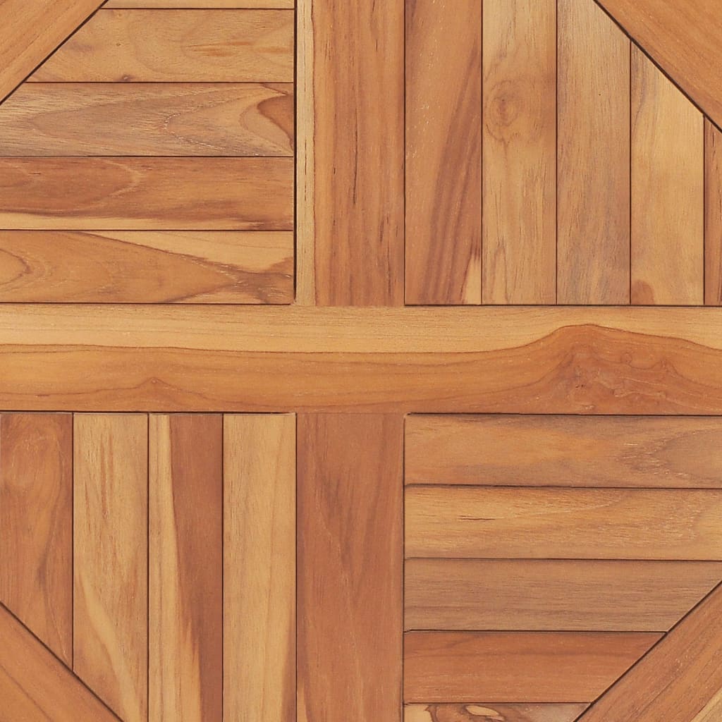 vidaXL Superficie de mesa redonda madera maciza de teca 2,5 cm 60 cm