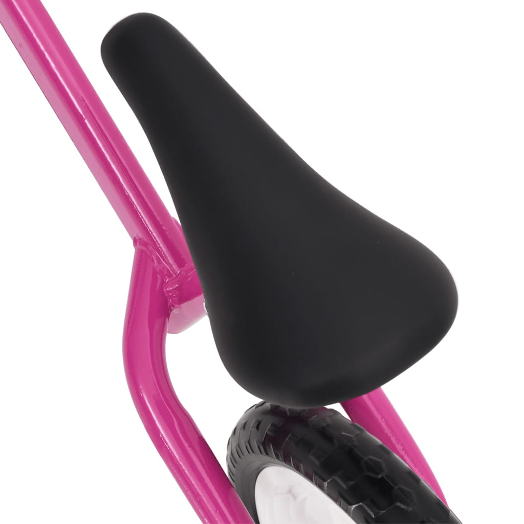 vidaXL Bicicleta sin pedales 9,5 pulgadas rosa