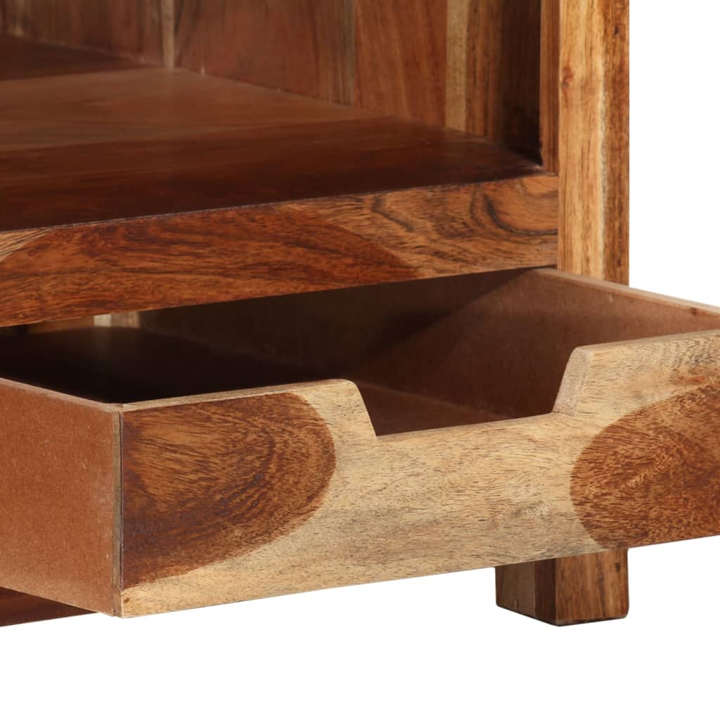 vidaXL Mesa de centro de madera maciza de acacia 84x49x40 cm