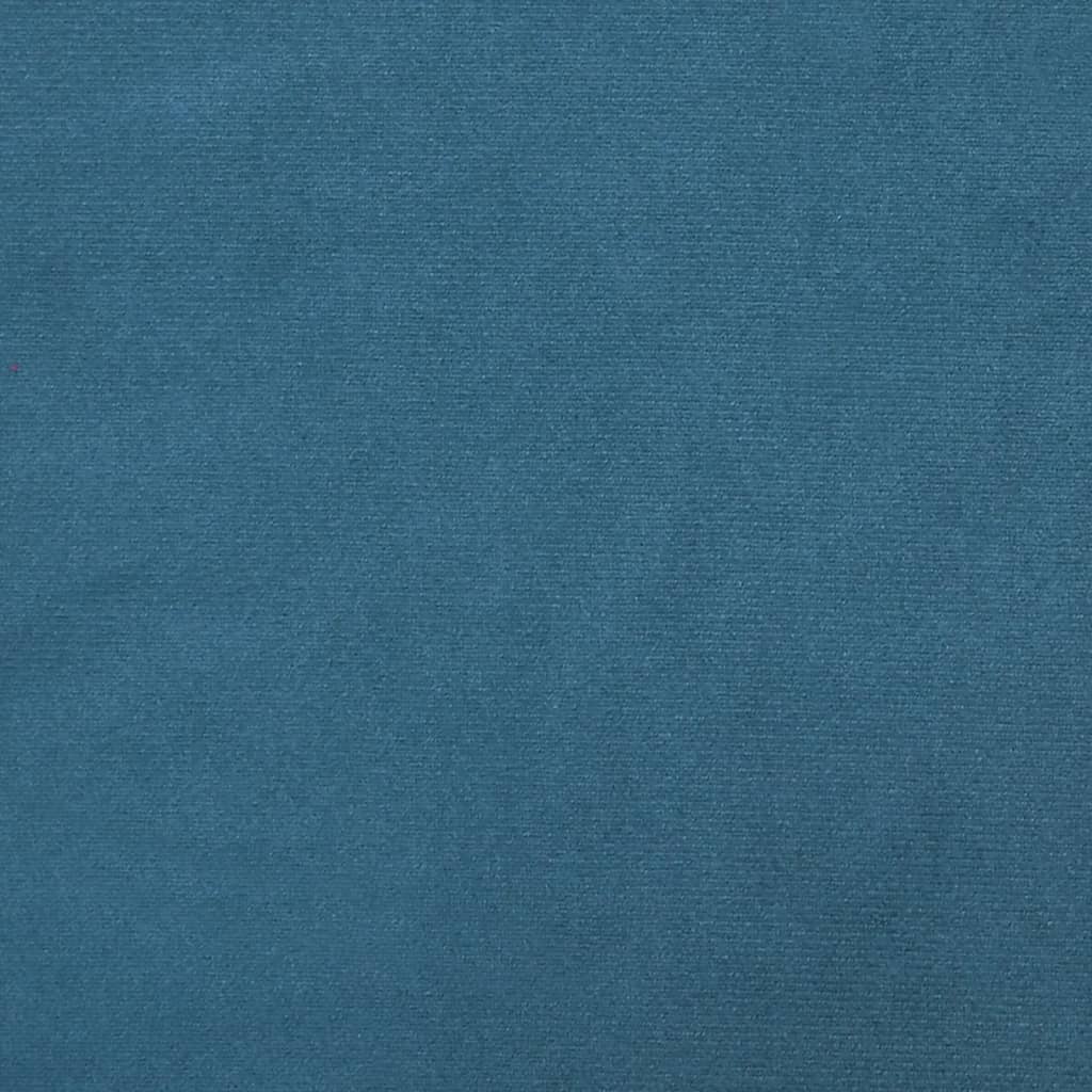 vidaXL Cabecero de cama acolchado terciopelo azul 80 cm