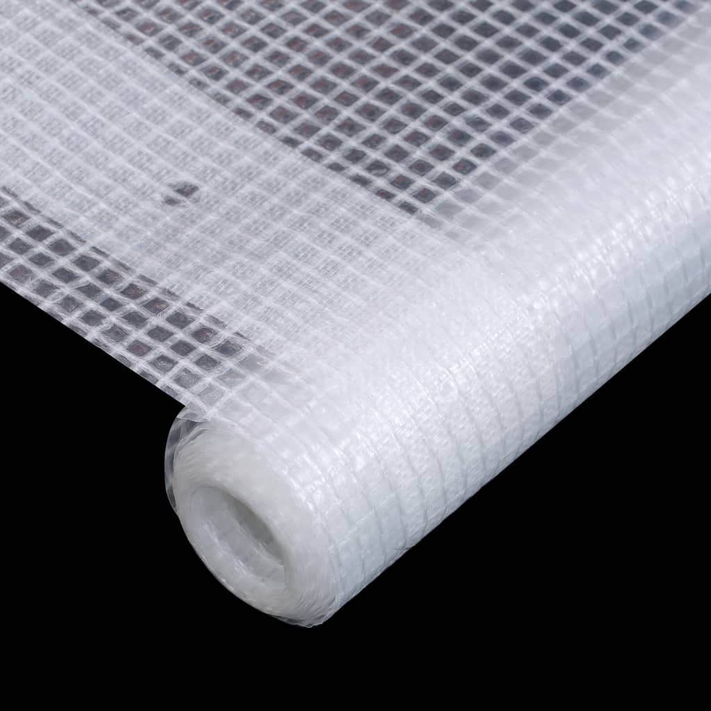 vidaXL Lona impermeable 260 g/m² 3x6 m blanca
