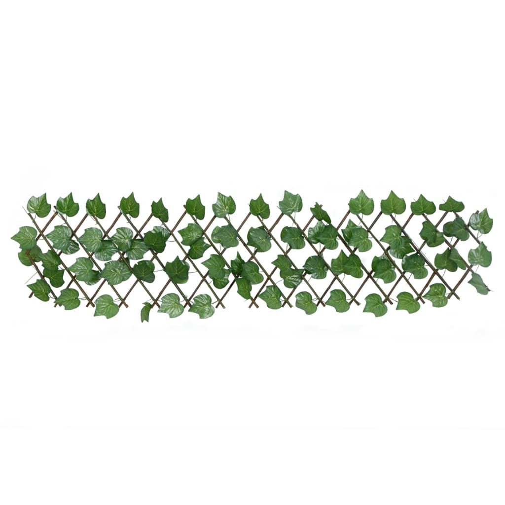 vidaXL Enrejado valla expansible de parra artificial verde 180x20 cm