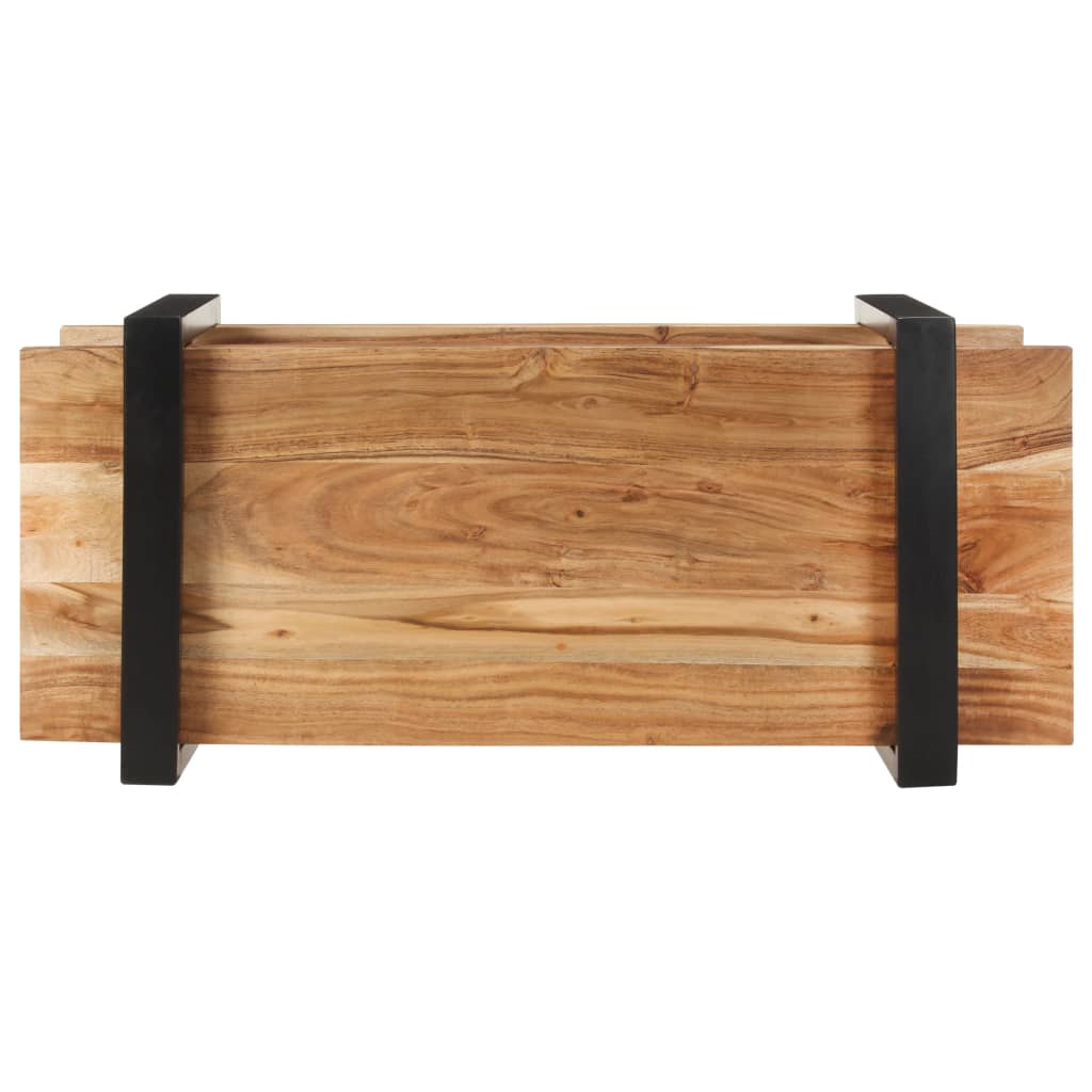 vidaXL Mueble para TV de madera maciza de acacia 90x40x40 cm