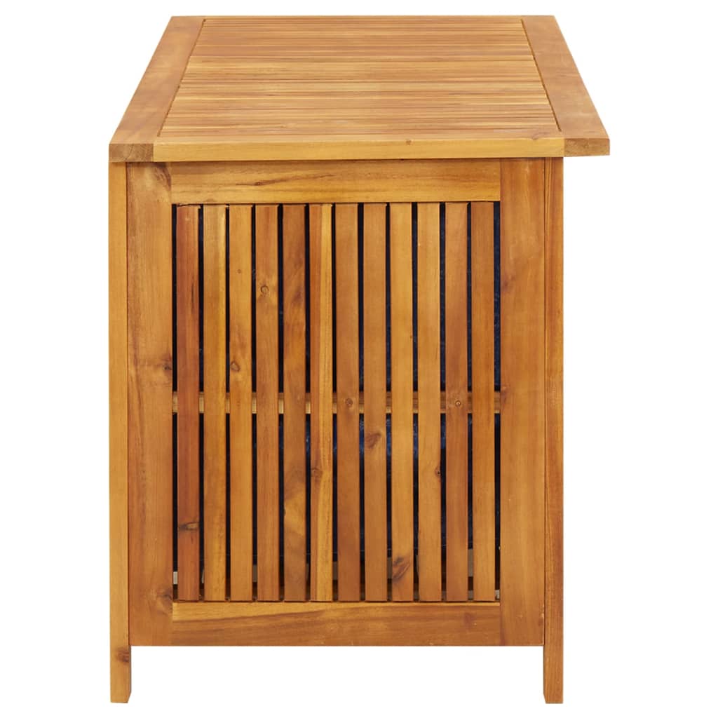 vidaXL Caja de almacenaje de jardín madera maciza acacia 113x50x58 cm