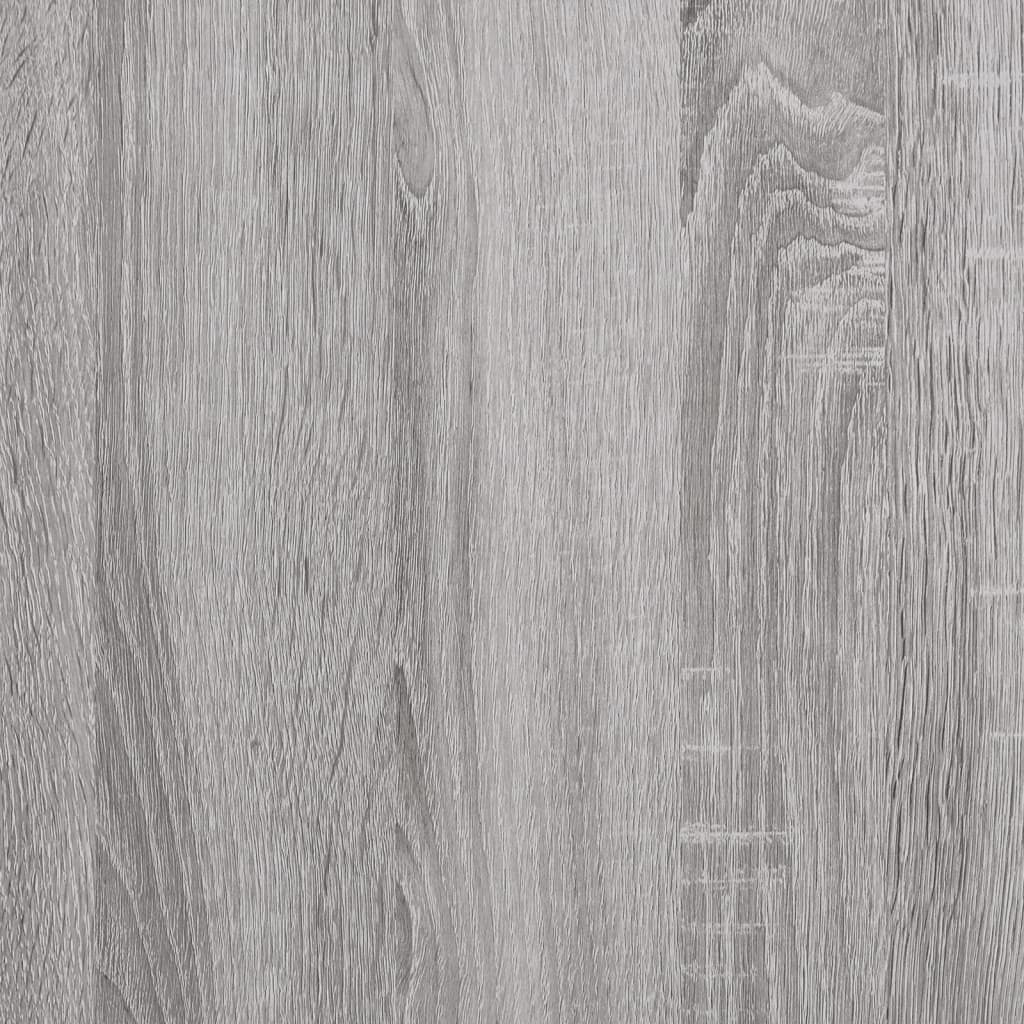 vidaXL Banco almacenaje madera ingeniería gris Sonoma 85,5x42x73,5 cm