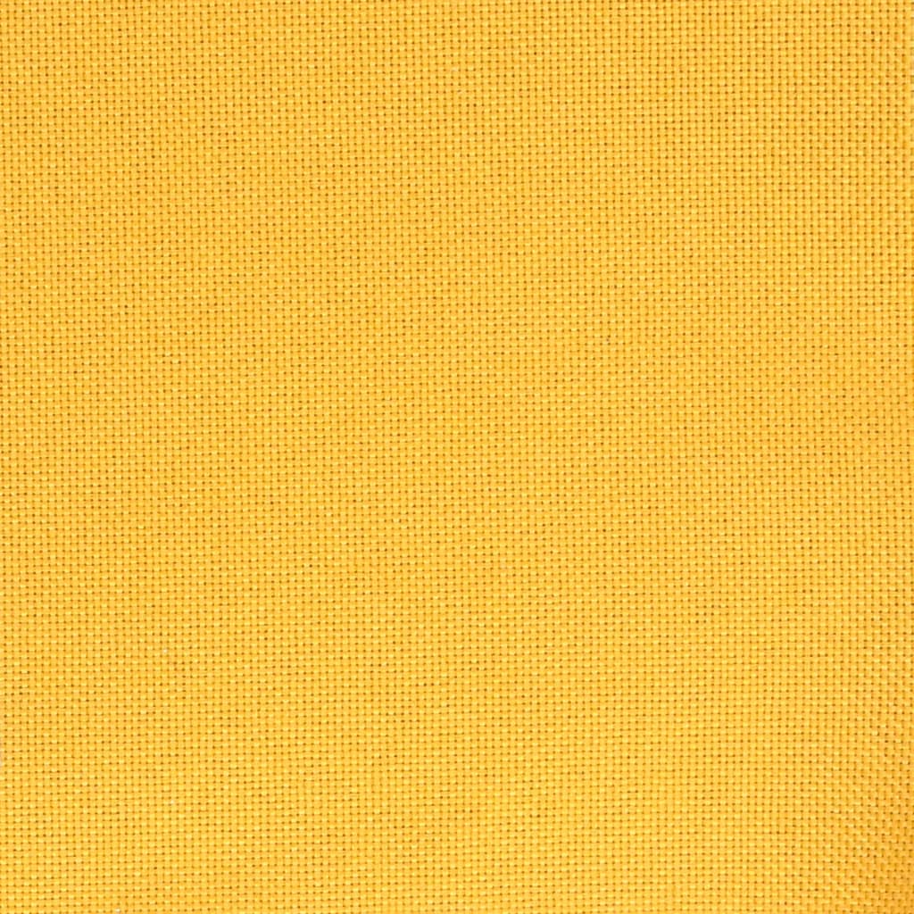 vidaXL Silla de comedor de tela amarilla mostaza