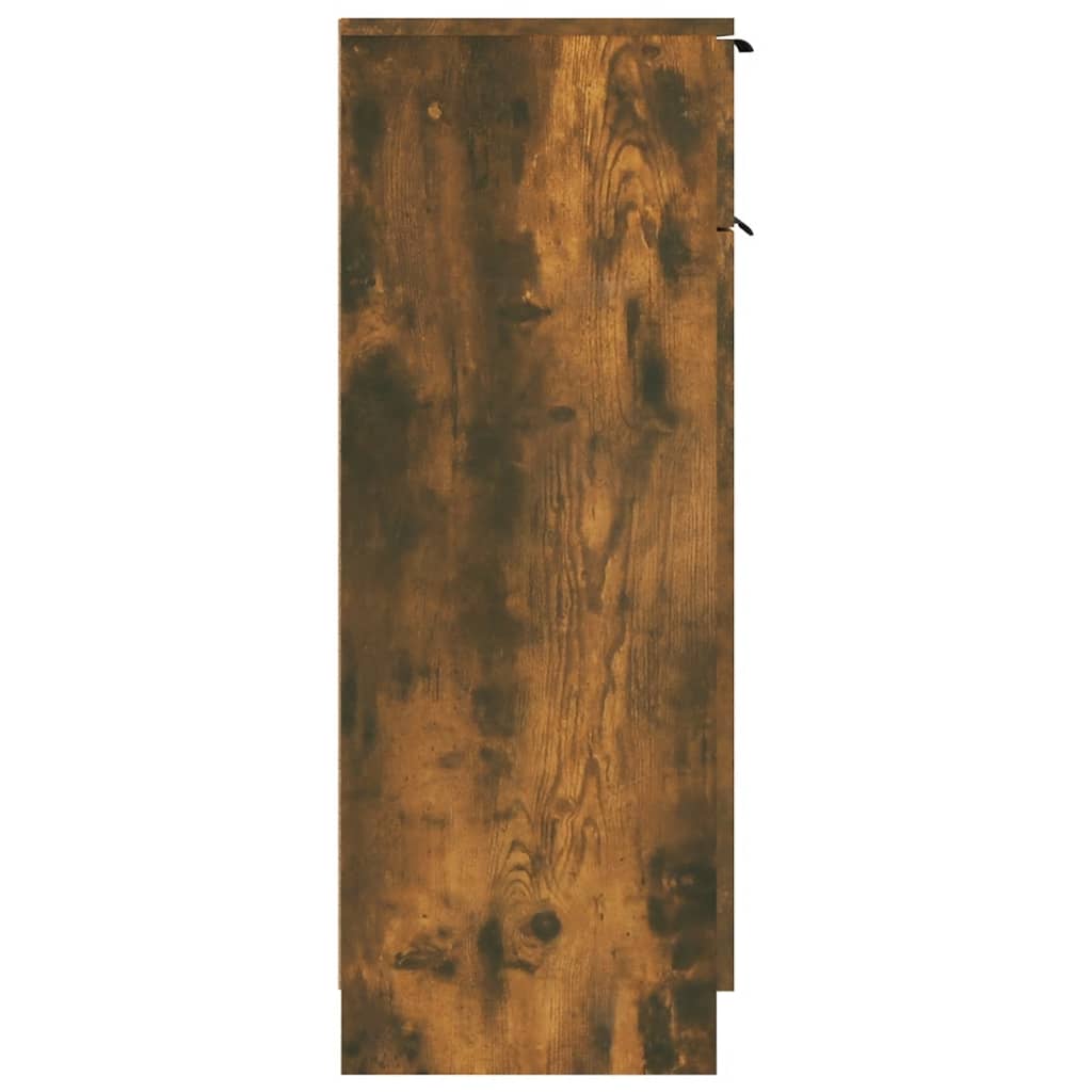 vidaXL Armario de baño madera contrachapada roble ahumado 32x34x90 cm