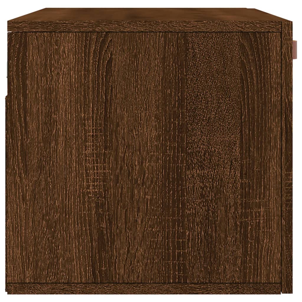 vidaXL Armario de pared madera ingeniería marrón roble 80x36,5x35 cm