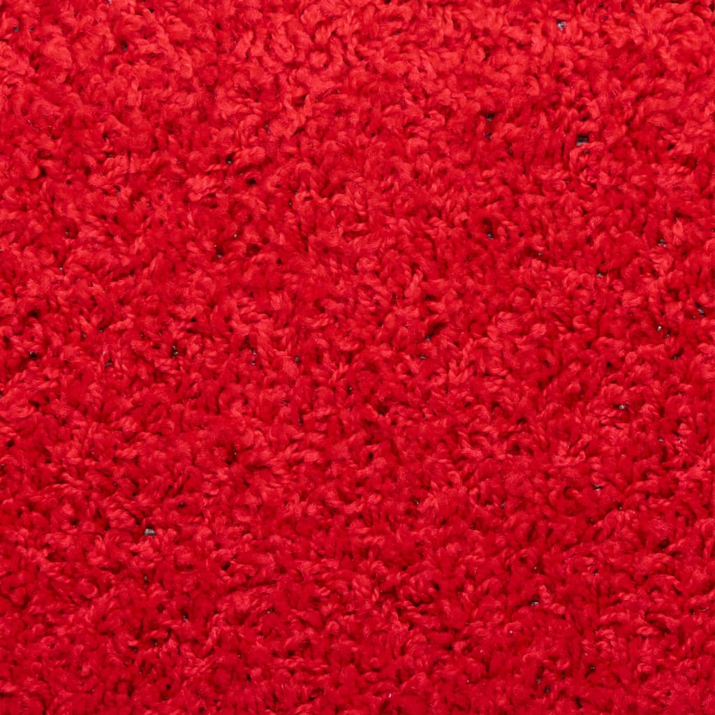 vidaXL Alfombrillas de escalera 5 unidades rojo 65x21x4 cm
