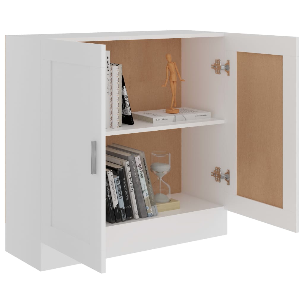 vidaXL Estantería librería madera contrachapada blanco 82,5x30,5x80 cm
