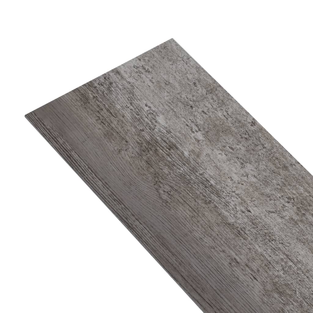 vidaXL Lamas para suelo de PVC autoadhesivas madera rayada 4,46 m² 3mm