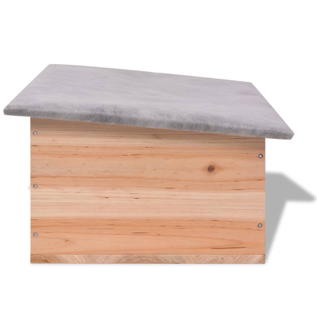 vidaXL Casa para erizos de madera 45x33x22 cm