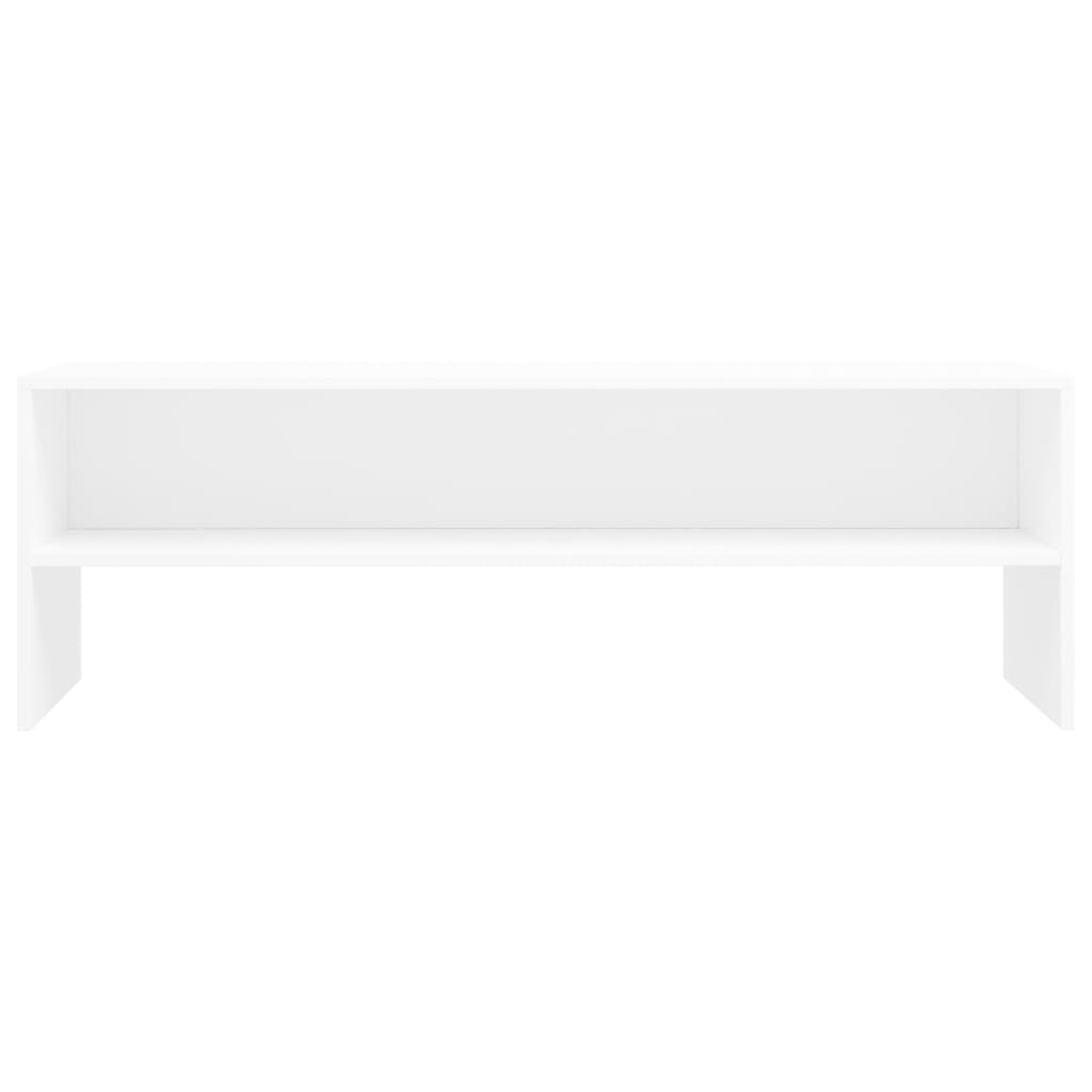vidaXL Mueble para TV madera contrachapada blanco 120x40x40 cm