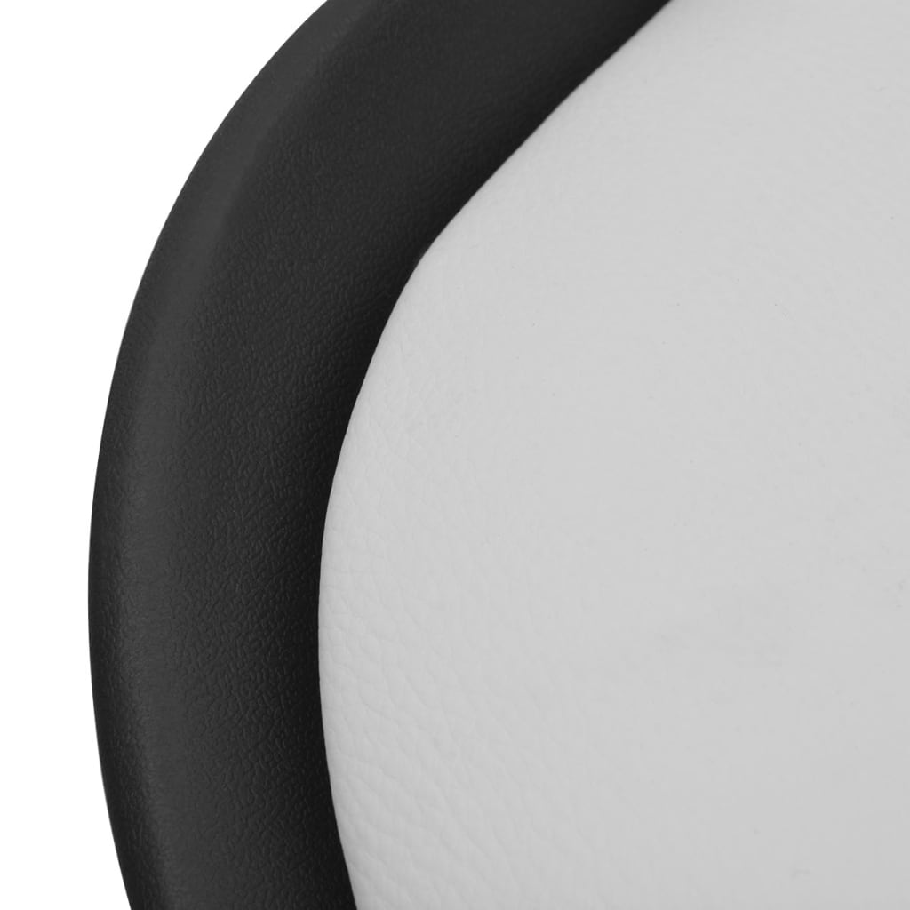 vidaXL Sillas de comedor 4 unidades cuero sintético negro y blanco