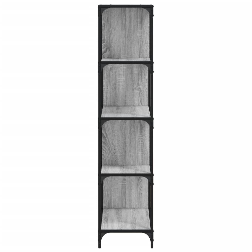 vidaXL Librería con 4 peldaños madera gris Sonoma 139x33,5x149 cm